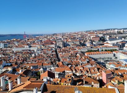 Vue sur la ville de Lisbonne, destination de voyage d'études